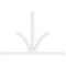 Ekena Millwork Richland Architectural Grade PVC Gable Bracket, 96"W x 64"H x 2"D x 4"F, 16/12 Pitch GBP096X64X0204RIC00 - alternate 4